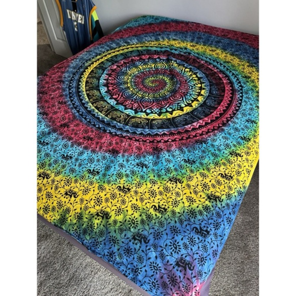 Tie Die Banner Elephants‎ 72" By 54" Tapestry?